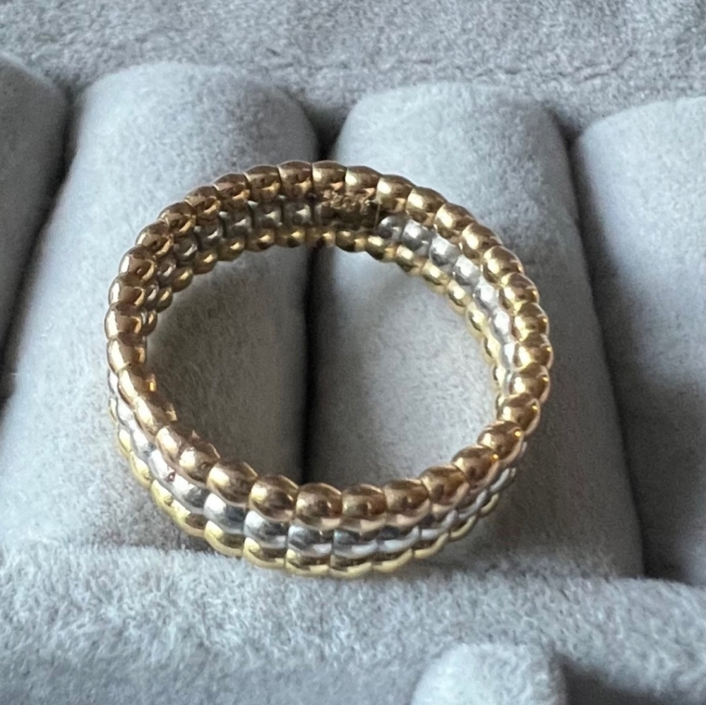 18k solid gold ring - Picture 2 of 4